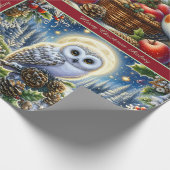 Beautiful Winter Birds Christmas Wrapping Paper Geschenkpapier (Ecke)