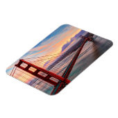 Beautiful winter sunset at Golden Gate Bridge Magnet (Linke Seite)