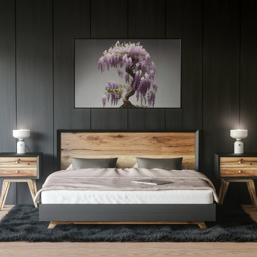 Beautiful Wisteria Bonsai Tree Poster
