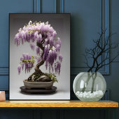 Beautiful Wisteria Bonsai Tree Poster