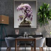 Beautiful Wisteria Bonsai Tree Poster