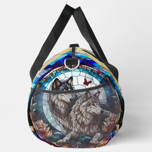 Beautiful Wolf Pair Duffle Bag (Rechts)