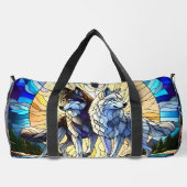Beautiful Wolf Pair Duffle Bag (Rückseite)