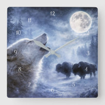 Beautiful Wolf Wildlife Full Moon