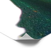 Beautiful Woman on a 40x40 Wall Poster (Ecke)