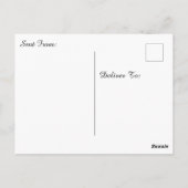 Beautiful Woman on Beach Comic Book Pop Art Postkarte (Rückseite)