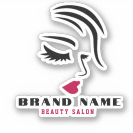 Beautiful Women hairdressing beauty salon brand Aufkleber