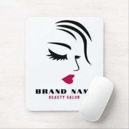 Beautiful Women hairdressing beauty salon brand Mousepad