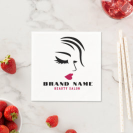 Beautiful Women hairdressing beauty salon brand Serviette