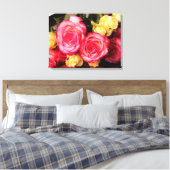 Beautiful Wrapped Canvas Rose Leinwanddruck (Insitu (Schlafzimmer))