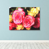 Beautiful Wrapped Canvas Rose Leinwanddruck (Insitu (Holzboden))