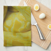 Beautiful Yellow Burmese Python Küchentuch (Viertel Falte)