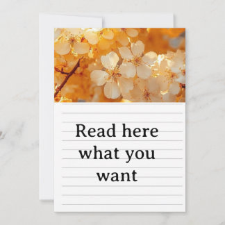 Beautiful Yellow Flower Wedding Invitation - Elega Einladung