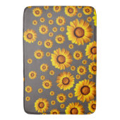 Beautiful yellow flowers on gray background badematte (Vorderseite Vertikal)