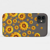 Beautiful yellow flowers on gray background Case-Mate iPhone hülle (Rückseite (Horizontal))