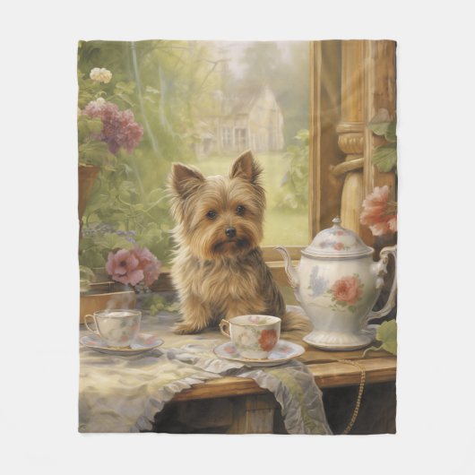 Beautiful Yorkie Fleecedecke (Vorderseite)