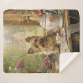 Beautiful Yorkie Sherpadecke (Vorderseite (Horizontal))