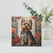Beautiful Yorkie | Yorkshire Terrier Portrait (Stehend Vorderseite)