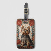 Beautiful Yorkie | Yorkshire Terrier Portrait Gepäckanhänger (Vorderseite Vertikal)