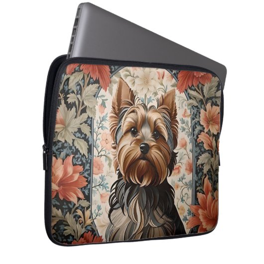Beautiful Yorkie | Yorkshire Terrier Portrait Laptopschutzhülle (Vorne Rechts)