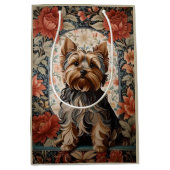 Beautiful Yorkie | Yorkshire Terrier Portrait Mittlere Geschenktüte (Vorderseite)