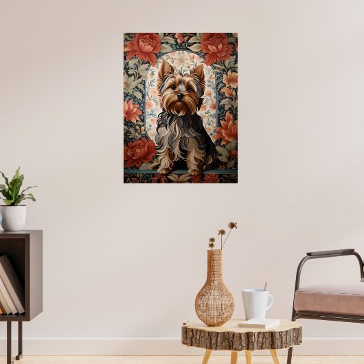 Beautiful Yorkie | Yorkshire Terrier Portrait Poster (Wohnzimmer 3)