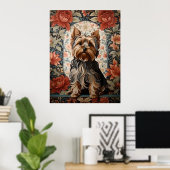 Beautiful Yorkie | Yorkshire Terrier Portrait Poster (Heimbüro)