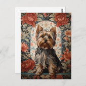 Beautiful Yorkie | Yorkshire Terrier Portrait Postkarte (Vorne/Hinten)