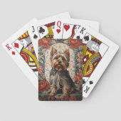 Beautiful Yorkie | Yorkshire Terrier Portrait Spielkarten (Rückseite)