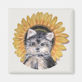 Beautiful Yorkshire Terrier Dog Magnet