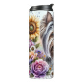 Beautiful Yorkshire Terrier Dog Thermosbecher (Nach links gedreht)