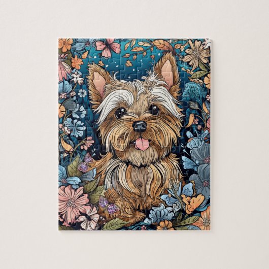 Beautiful Yorkshire Terrier/Yorkie Dog Puzzle (Vertikal)