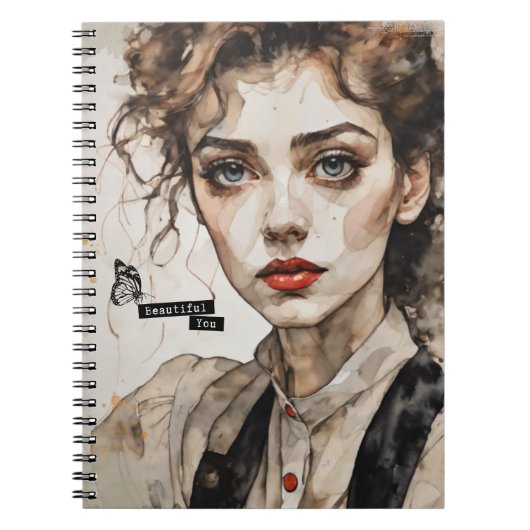 Beautiful You | Notebook Journal Notizblock (Vorderseite)