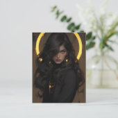 Beautiful Young Hexe Postkarte (Stehend Vorderseite)