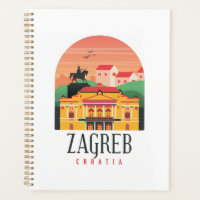 Beautiful Zagreb Croatia Cityscape Vintag