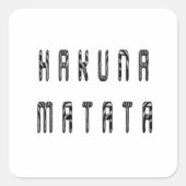 Beautiful Zebra Quadratischer Aufkleber (Vorderseite)