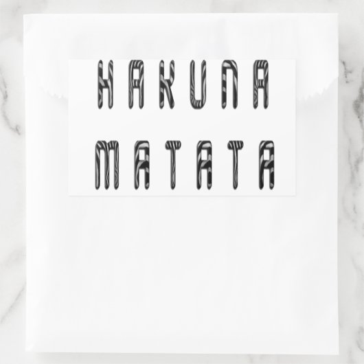 Beautiful Zebra Rechteckiger Aufkleber (Tasche)