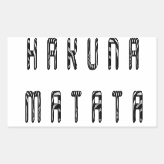 Beautiful Zebra Rechteckiger Aufkleber (Vorderseite)