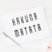 Beautiful Zebra Rechteckiger Aufkleber (Umschlag)