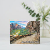 Beautiful Zion National Park, Utah, USA Postkarte (Stehend Vorderseite)