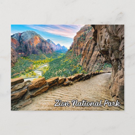 Beautiful Zion National Park, Utah, USA Postkarte (Vorderseite)