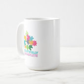 Beautifully Incomplete Colorful Puzzle Piece Kaffeetasse (Vorderseite Links)