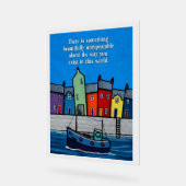 Beautifully Unrepeatable Inspirational Coastal Acrylschild (Winkel)