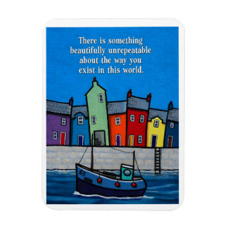 Beautifully Unrepeatable Inspirational Coastal Magnet