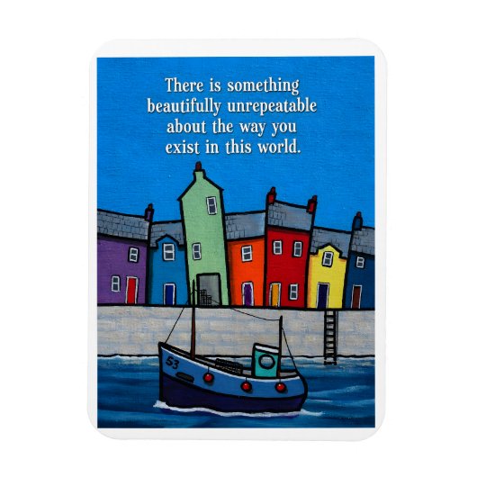 Beautifully Unrepeatable Inspirational Coastal Magnet (Vertikal)