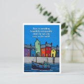 Beautifully Unrepeatable Inspirational Coastal Postkarte (Stehend Vorderseite)