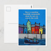 Beautifully Unrepeatable Inspirational Coastal Postkarte (Vorne/Hinten)