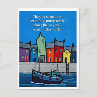 Beautifully Unrepeatable Inspirational Coastal Postkarte