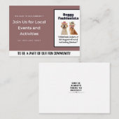 Beautify Spaß Doggy Mitteilungskarte (Vorne/Hinten)