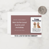 Beautify Spaß Doggy Mitteilungskarte (Vorderseite/Rückseite Beispiel)